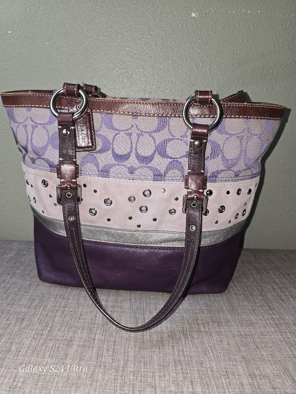 Vintage Coach Patchwork Tote Bag - Picture 3 of 5